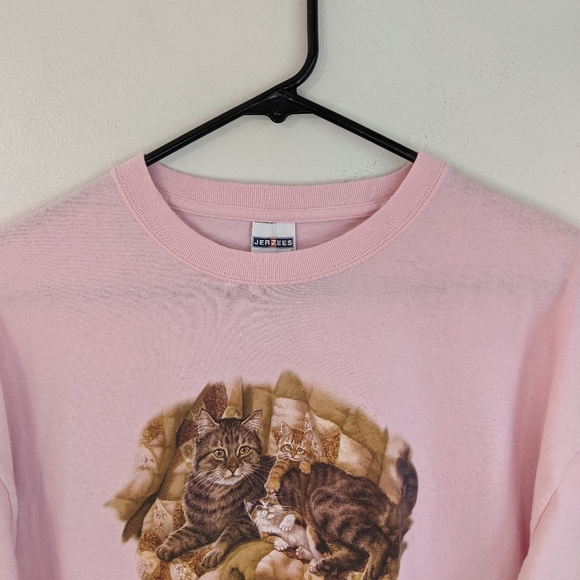 Vintage 90s Kitschy Cats/Kittens Oversized Tee - Picture 8 of 10